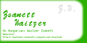 zsanett waitzer business card